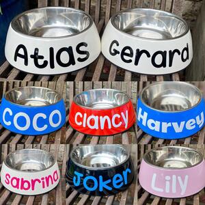A  batch of bowls on their way to loved ones 🥰 #atlasgerard #coco #clancy #harvey #sabrina #joker #lily 
.
.
.
#porters4pets #porters4petspersonalisedbowls #personalisedbowl #personalisedbowls #personaliseddogbowl