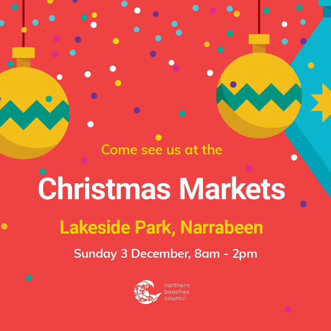 Narrabeen Lakeside Christmas Market - Sun 3rd Dec, 2023 Narrabeen Lakeside Christmas Market - Sun 3rd Dec, 2023