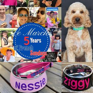 Tomorrow Sunday 24th August Laurel Bank Cottage , Willoughby 5 Years of @le_marche_frenchmarket #porters4pets #porters4petsembroideredcollars #porters4petscollars